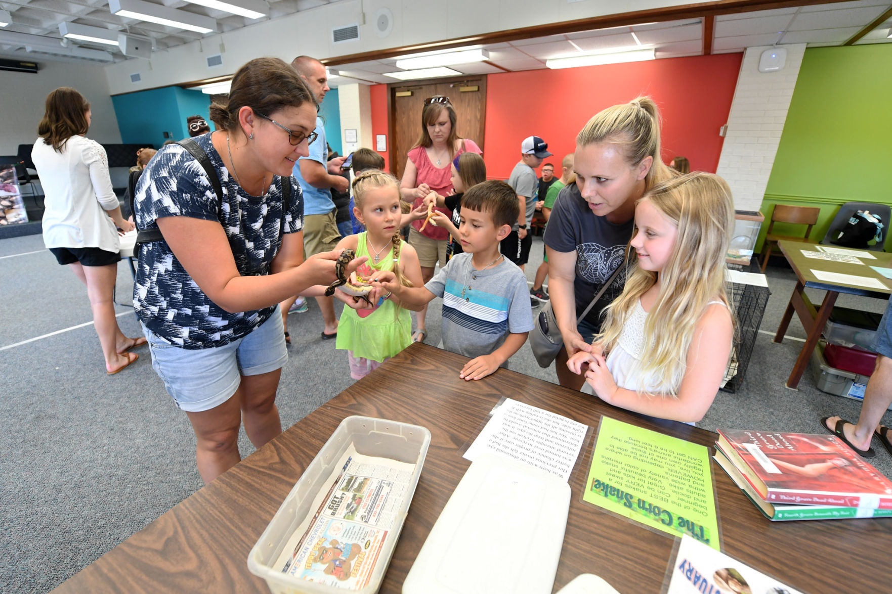 Reptile Day at the library